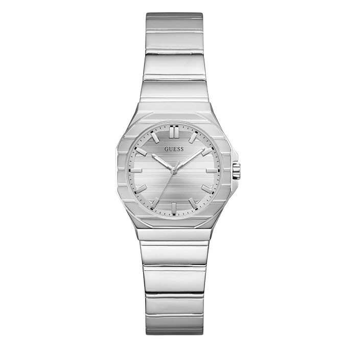 GUESS Square 30mm Silver Dial Analog Women Watch - GW1110L1