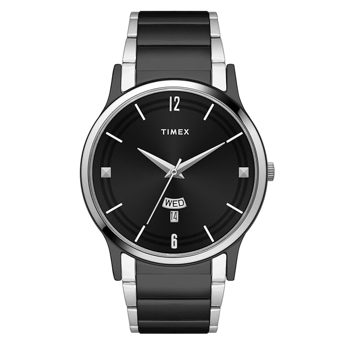 TIMEX Men Black Round Dial Analog Watch - TW000R465 - KRISHNA WATCH COMPANY