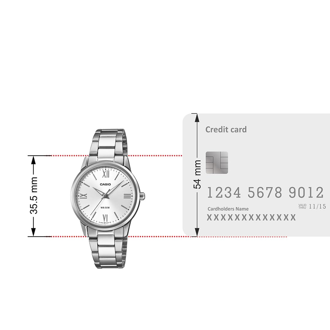 Casio Enticer Ladies LTP-1303DD-7AVDF - A2478 - KRISHNA WATCH COMPANY