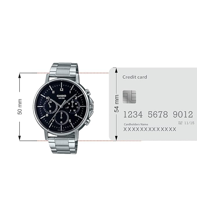 Casio Enticer Silver Analog - Men's Watch MTP-E321D-1AVDF - A1845 - KRISHNA WATCH COMPANY