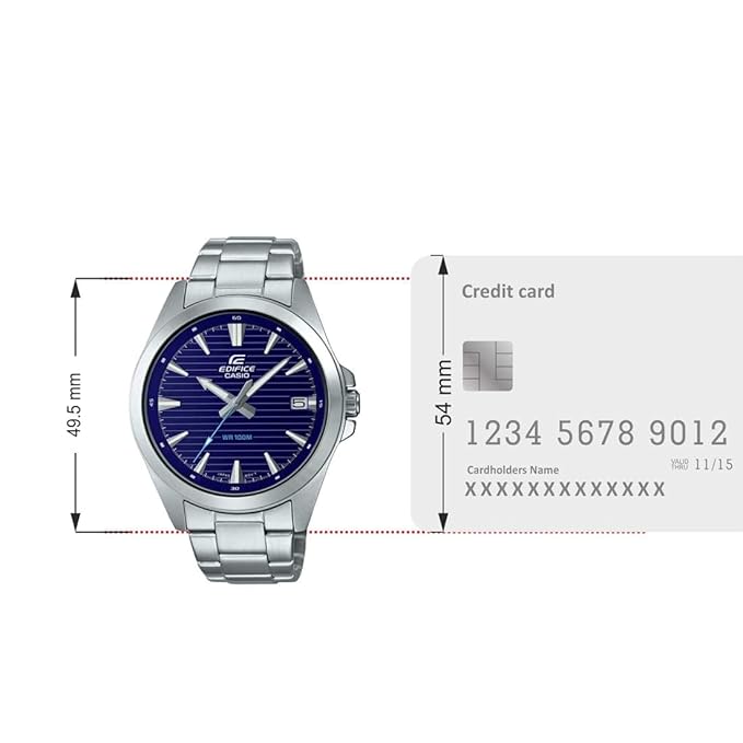CASIO Silver Analog - Men's Watch EDIFICE EFV-140D-2AVUDF - ED536 - KRISHNA WATCH COMPANY