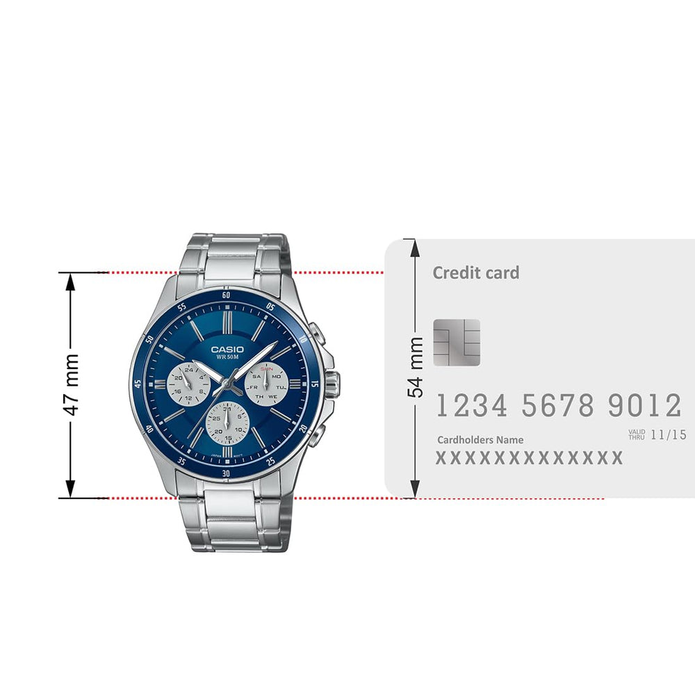 Casio ENTICER MEN MTP-1374D-2A3VDF - A2346 - KRISHNA WATCH COMPANY