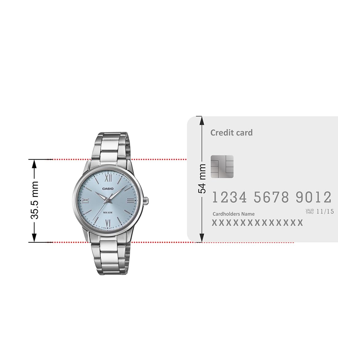 Casio Enticer Ladies LTP-1303DD-2AVDF - A2476 - KRISHNA WATCH COMPANY