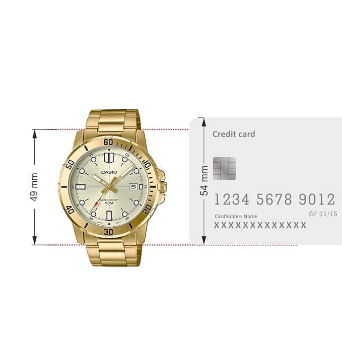 Casio Enticer Men's Watch MTP-VD01G-9EVUDF - A1368 - KRISHNA WATCH COMPANY