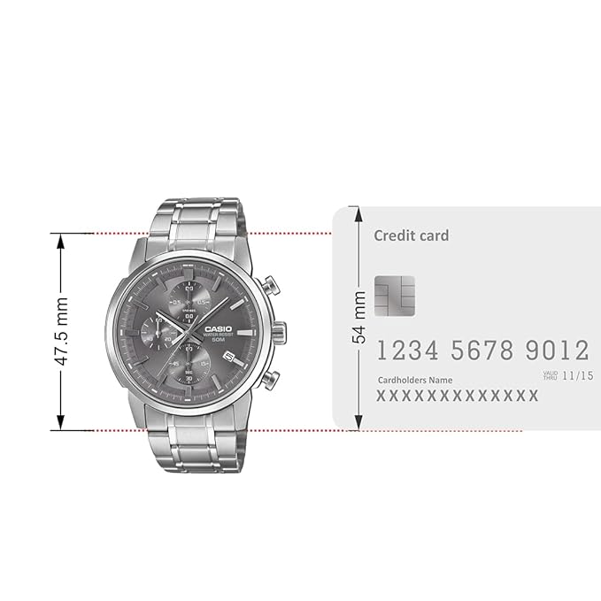 Casio Enticer Men Analog Brown Dial Men MTP-E510D-8AVDF A2306 - KRISHNA WATCH COMPANY