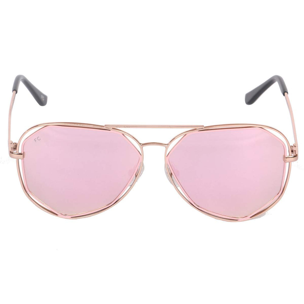 FCUK Mirrored Aviator Unisex Sunglasses - FC 7386 C3 S - KRISHNA WATCH COMPANY