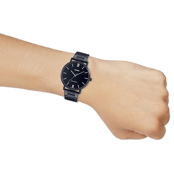 Casio ENTICER Black Analog - Men's Watch MTP-VT01B-1BUDF - A1973 - KRISHNA WATCH COMPANY