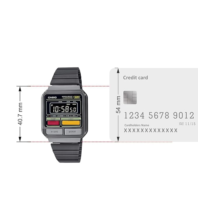 CASIO Black Digital Unisex Watch VINTAGE COLLECTION A120WEGG-1BDF - D323 - KRISHNA WATCH COMPANY
