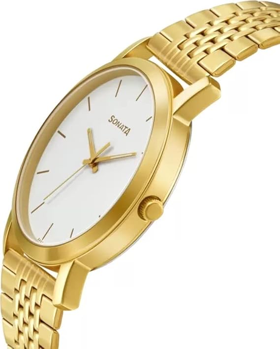 Sonata Essentials Analog Watch for Men 99701YM01 - KRISHNA WATCH COMPANY