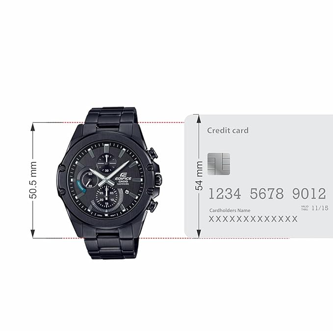 Black Chronograph - Men's Watch EDIFICE EFR-S567DC-1AVUDF (EX508) - KRISHNA WATCH COMPANY