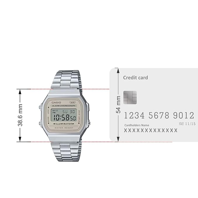 CASIO Digital Vintage Collection A168WA-8AYDF - D332 - KRISHNA WATCH COMPANY