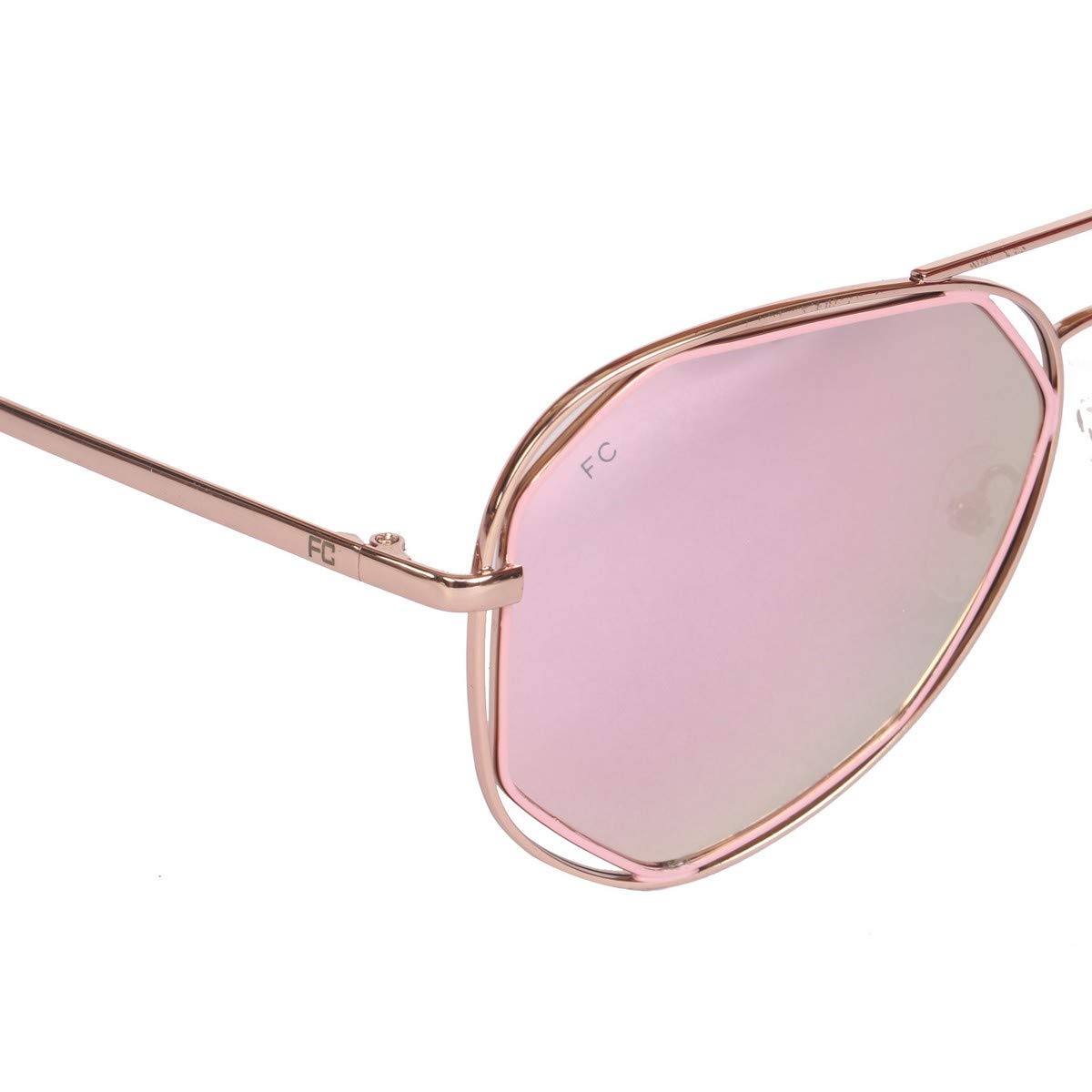 FCUK Mirrored Aviator Unisex Sunglasses - FC 7386 C3 S