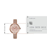 Rose Gold Analog - Women's Watch ENTICER LTP-E154MPG-4ADF (A1852) - KRISHNA WATCH COMPANY