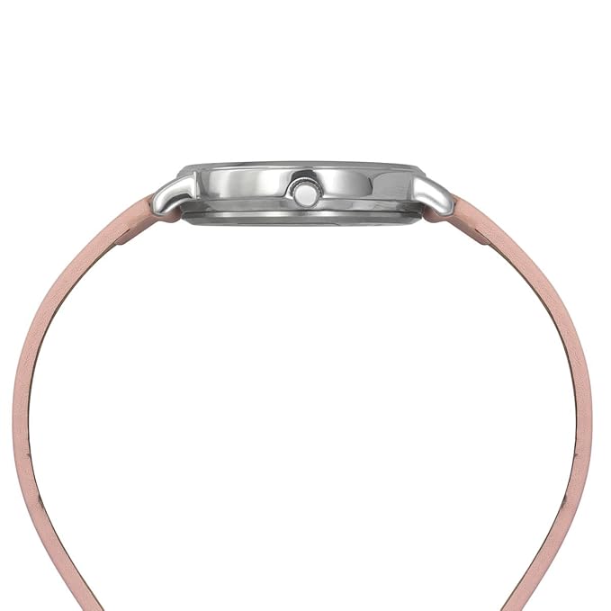 TIMEX Leather Women Pink Round Dial Analog Watch - Twel15816 - KRISHNA WATCH COMPANY