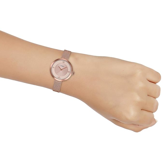 Rose Gold Analog - Women's Watch ENTICER LTP-E154MPG-4ADF (A1852) - KRISHNA WATCH COMPANY