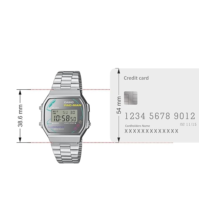 Casio's VINTAGE COLLECTION A168WEPC-7ADR - D380 pacman - KRISHNA WATCH COMPANY