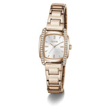 GUESS Square 25mm White Dial Analog Women Watch - GW1096L4