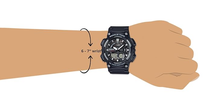 Casio Black Analog-Digital - Men's Watch CASIO YOUTH AEQ-110W-1AVDF (AD207) - KRISHNA WATCH COMPANY