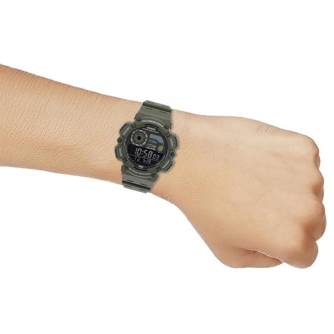 Casio Men's Black Digital Resin Watch Youth WS-1500H-3BVDF - D350 - KRISHNA WATCH COMPANY