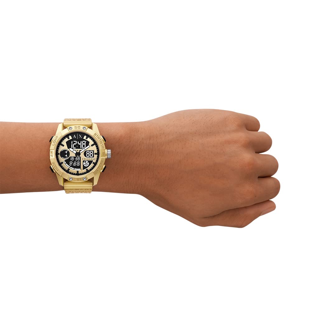 Armani Exchange Digital Gold Dial Men's Watch-AX2966 - KRISHNA WATCH COMPANY