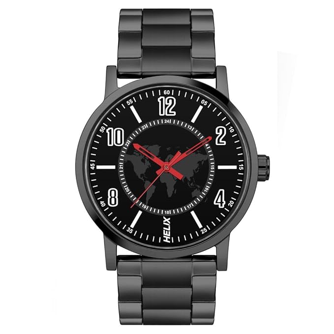 Helix Analog Black Dial Men's Watch-TW035HG12 - KRISHNA WATCH COMPANY