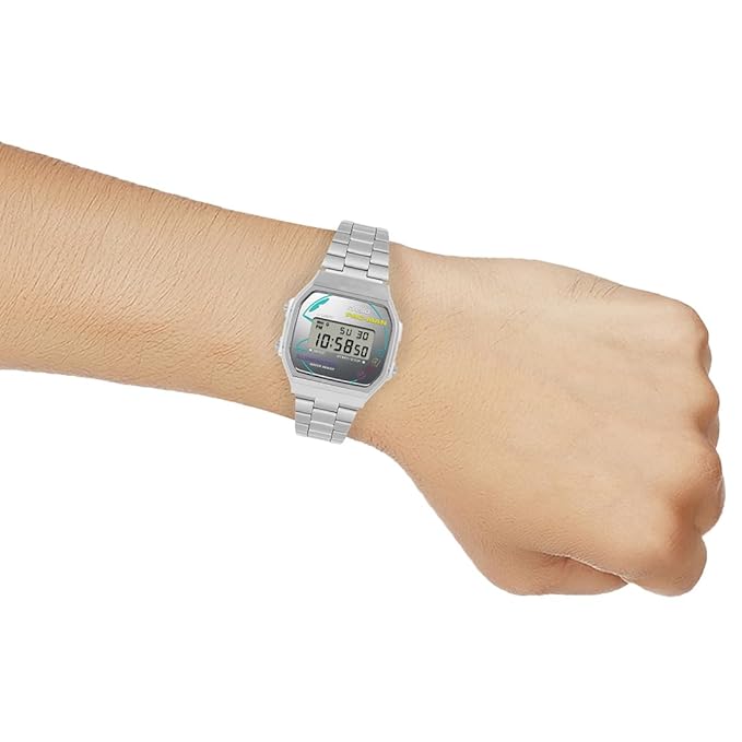 Casio's VINTAGE COLLECTION A168WEPC-7ADR - D380 pacman - KRISHNA WATCH COMPANY