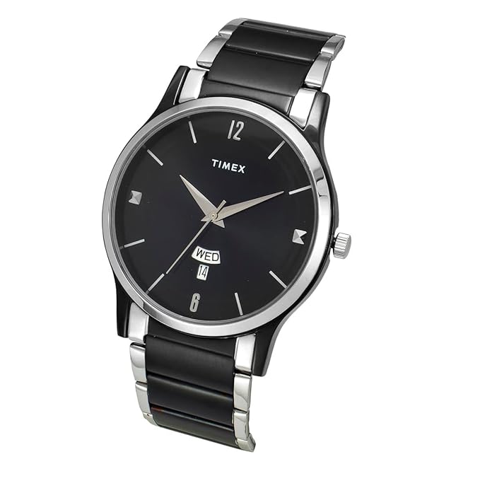 TIMEX Men Black Round Dial Analog Watch - TW000R465 - KRISHNA WATCH COMPANY