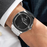 Guess Men's Silver Tone Analog Watch GW0662G1 - KRISHNA WATCH COMPANY