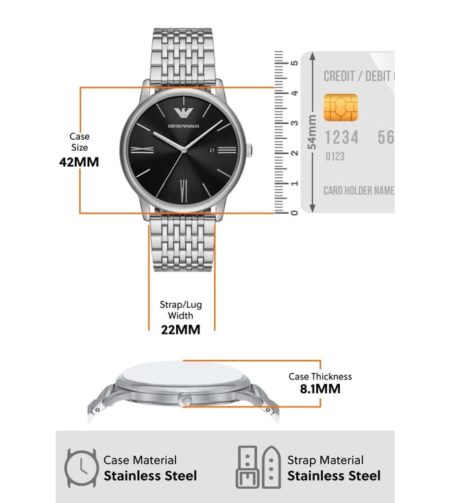 EMPORIO ARMANI Analog Watch for Men AR11600 - KRISHNA WATCH COMPANY