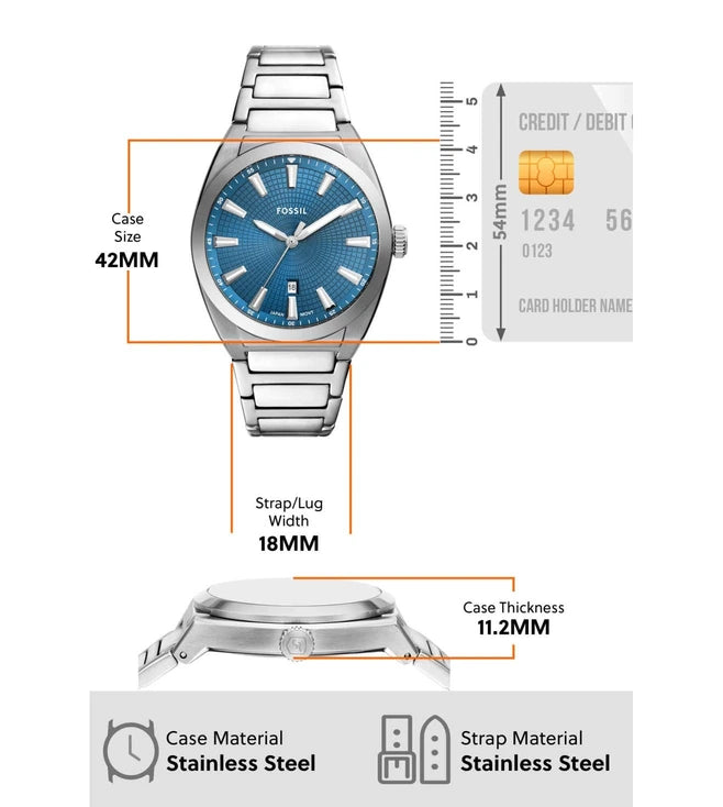 FOSSIL Everett Analog Watch for Men FS6054 - KRISHNA WATCH COMPANY