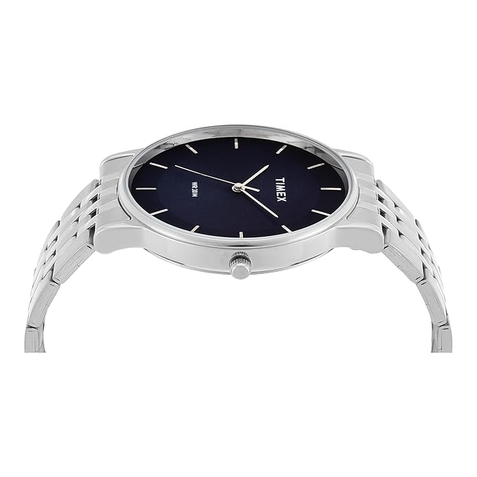 Timex Blue Round Dial Analog Mens Watch - TWTG12001 - KRISHNA WATCH COMPANY