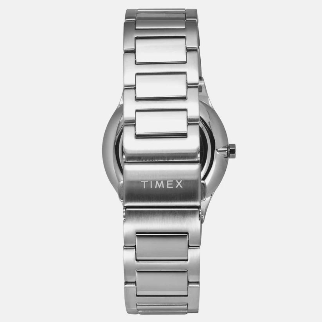Timex E Class Male White Analog Stainless Steel Watch TWEG23600 - KRISHNA WATCH COMPANY