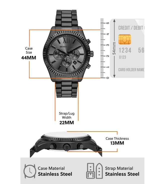 MICHAEL KORS Lexington Chronograph Watch for Men - MK9154 - KRISHNA WATCH COMPANY