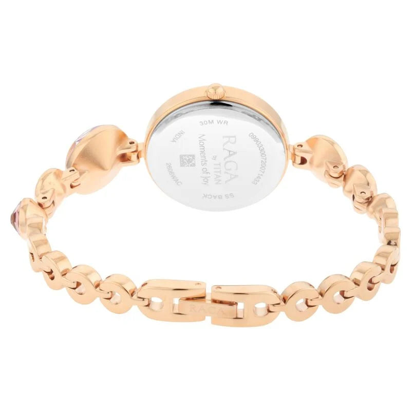 Titan Raga Women's Charm: Elegant Mother with Ornate Strap Watch - 2606WM08 - KRISHNA WATCH COMPANY