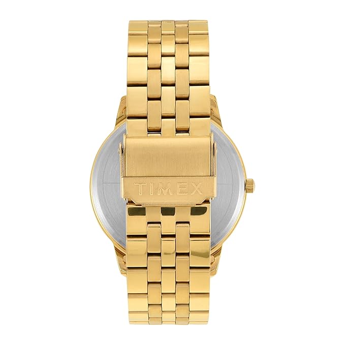 TIMEX Classics Gold Round Dial Analog Mens Watch - TWTG12104 - KRISHNA WATCH COMPANY