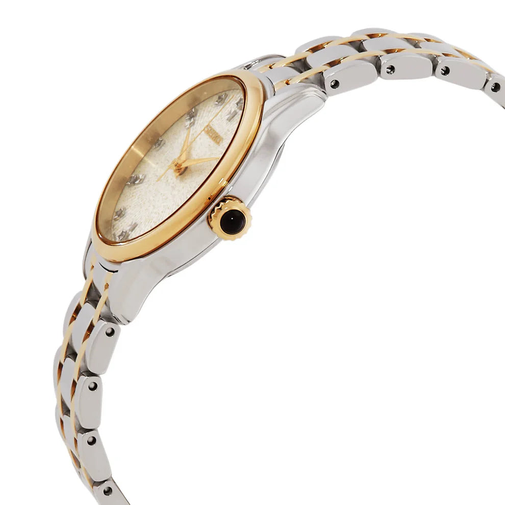 Seiko Classic Women Champagne Dial Analog Watch SRZ550P1 - KRISHNA WATCH COMPANY