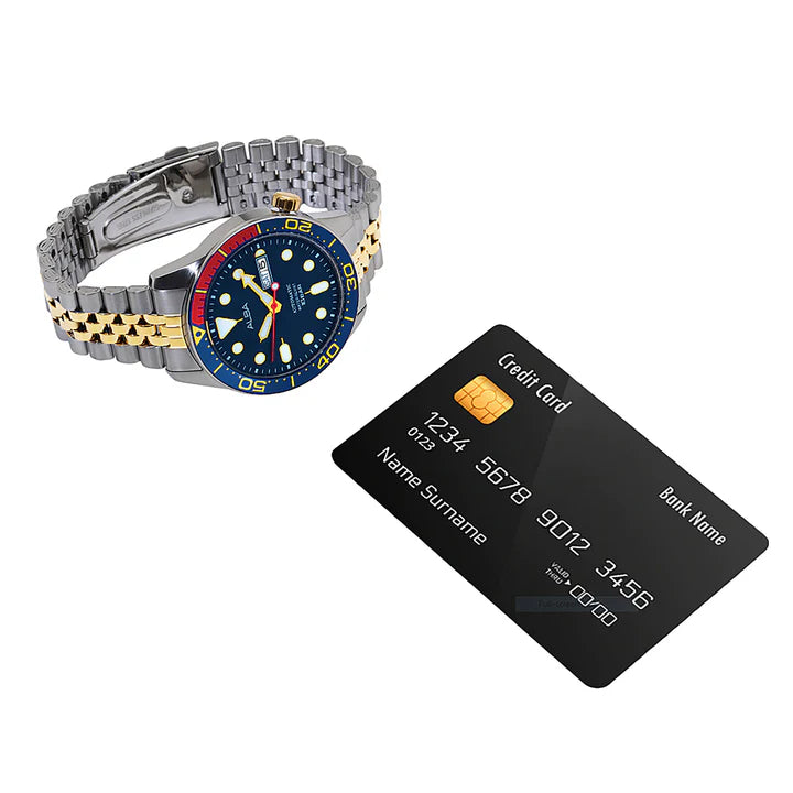 Alba Blue Dial Mechanical - AL4185X1 - KRISHNA WATCH COMPANY