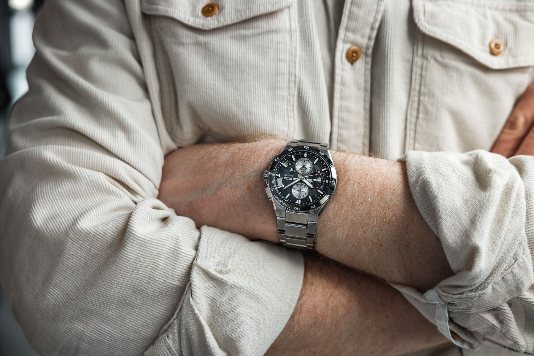 Seiko Astron GPS Solar Dual-time Watch - SSH053J1 - KRISHNA WATCH COMPANY