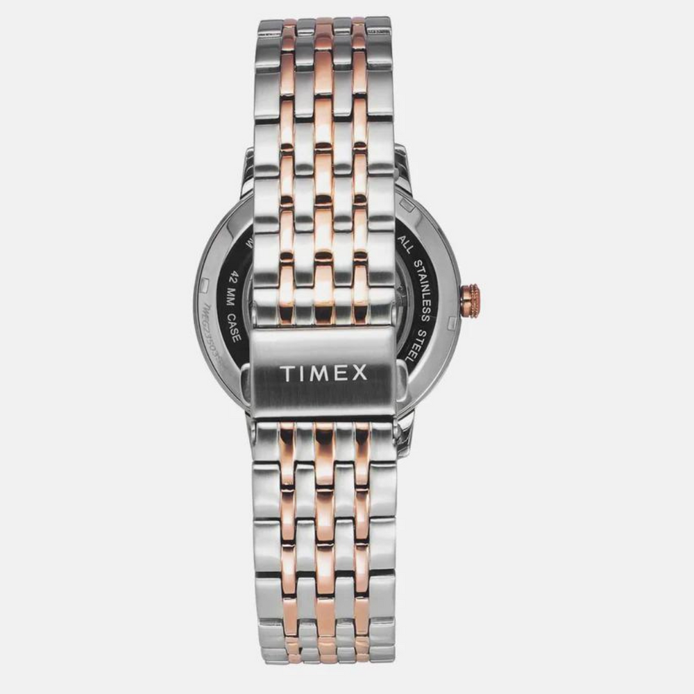 Timex E Class Male Silver Analog Stainless Steel Watch TWEG23503 - KRISHNA WATCH COMPANY