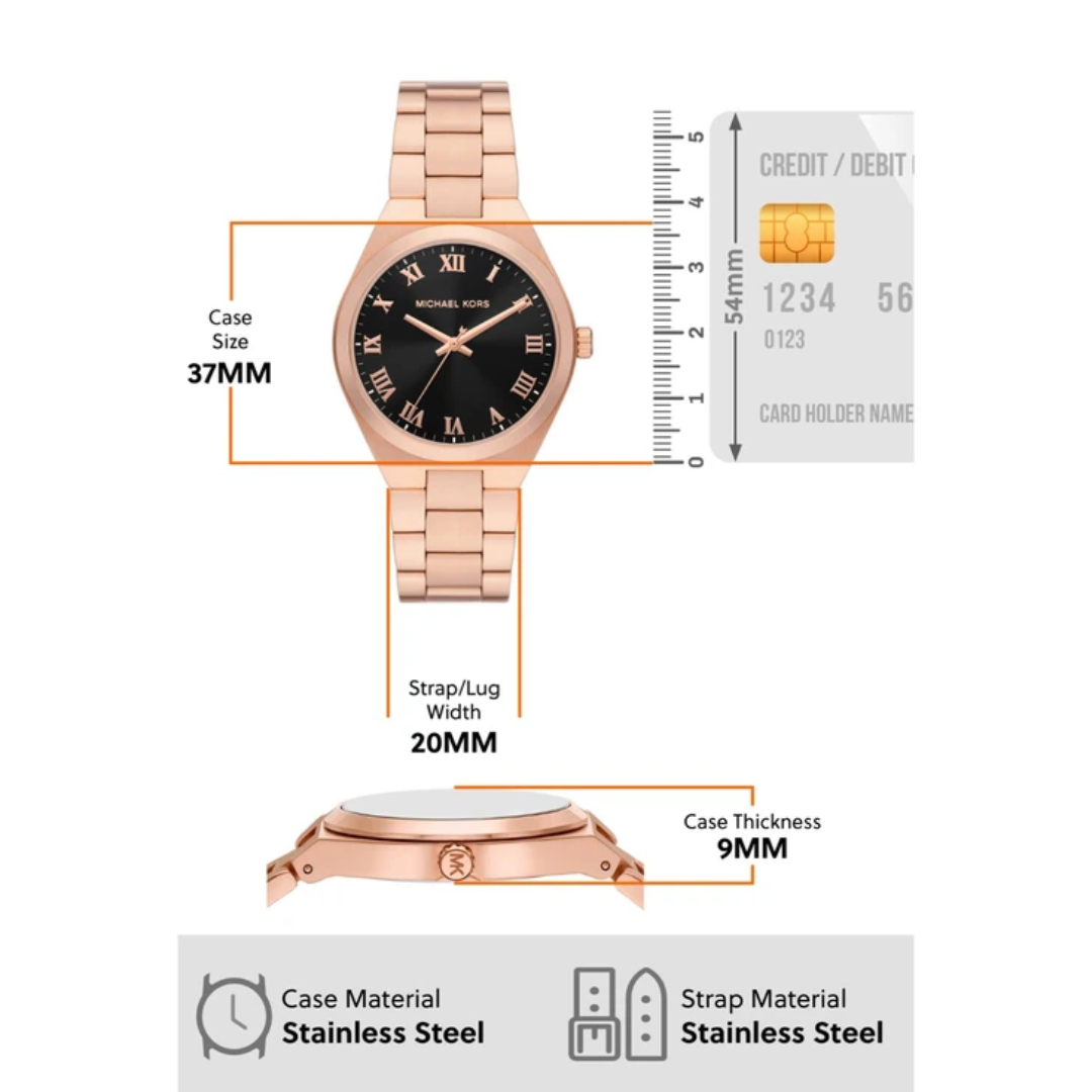 Lennox Analog Watch for Women MK7392 - KRISHNA WATCH COMPANY
