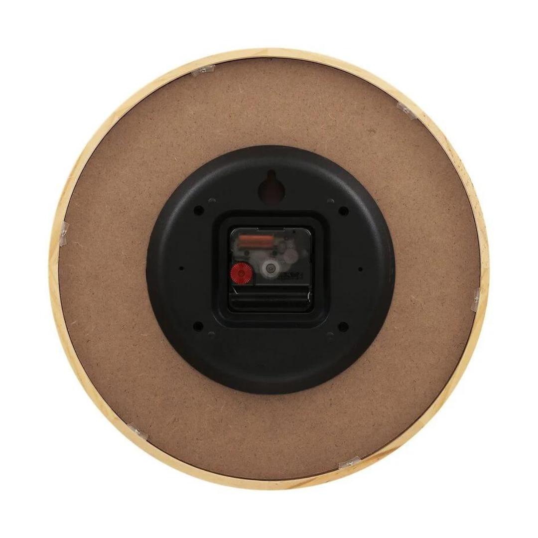 Titan Wooden Clock with Wood & Stone Textures 30 x 30 cm (Medium Size) W0077WA01