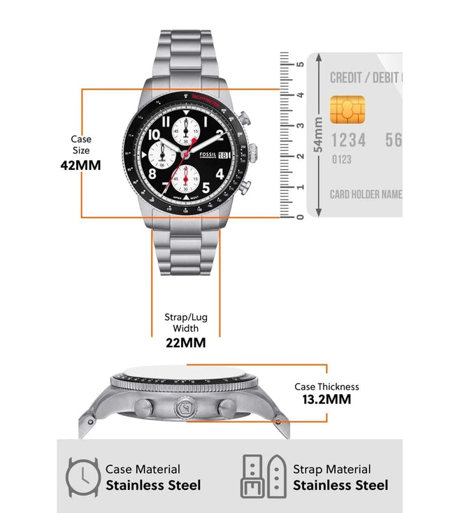 FOSSIL Sport Tourer Chronograph Watch for Men FS6045 - KRISHNA WATCH COMPANY