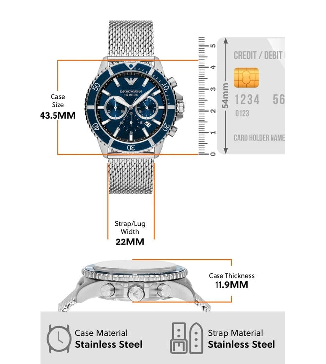 EMPORIO ARMANI Chronograph Watch for Men AR11587 - KRISHNA WATCH COMPANY