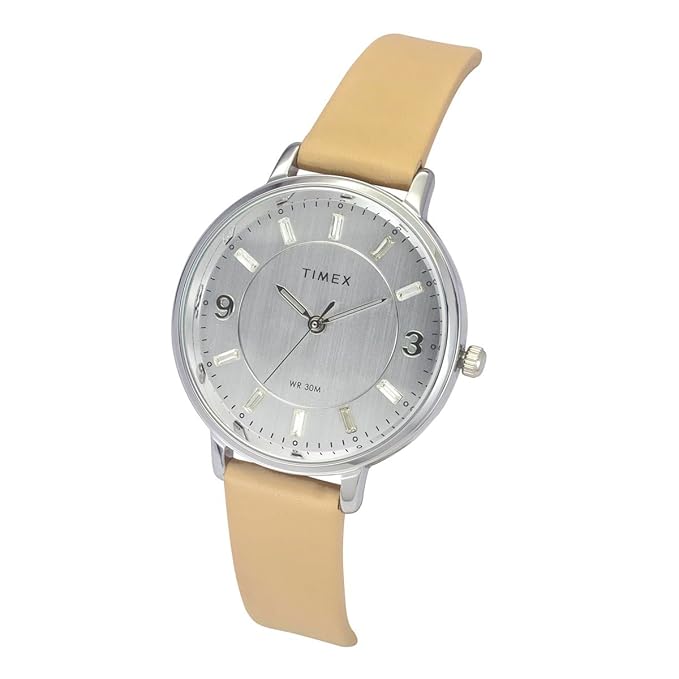 TIMEX Women Silver Round Dial Analog Watch - TWEL15817 - KRISHNA WATCH COMPANY