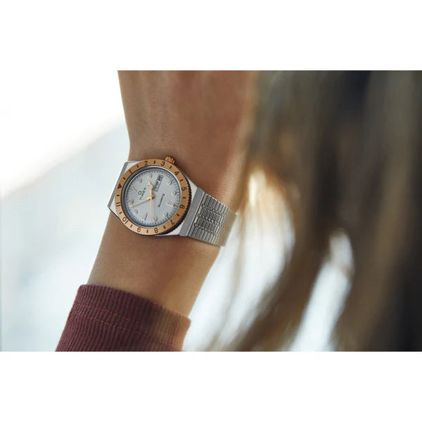 Timex 3 Hands Women's Analog Silver Dial Coloured Quartz Watch, Round Dial With 36 Mm Case Width - TW2U95600UJ - KRISHNA WATCH COMPANY