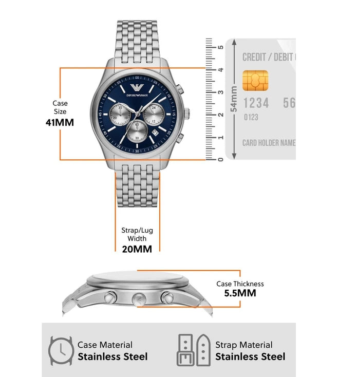 EMPORIO ARMANI Chronograph Watch for Men AR11582 - KRISHNA WATCH COMPANY