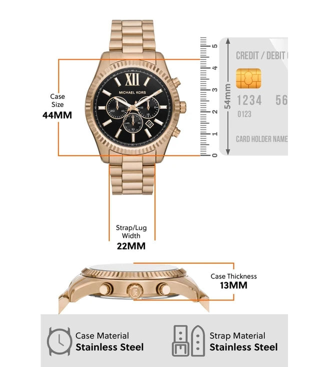 MICHAEL KORS Lexington Chronograph Watch for Men - MK9155 - KRISHNA WATCH COMPANY