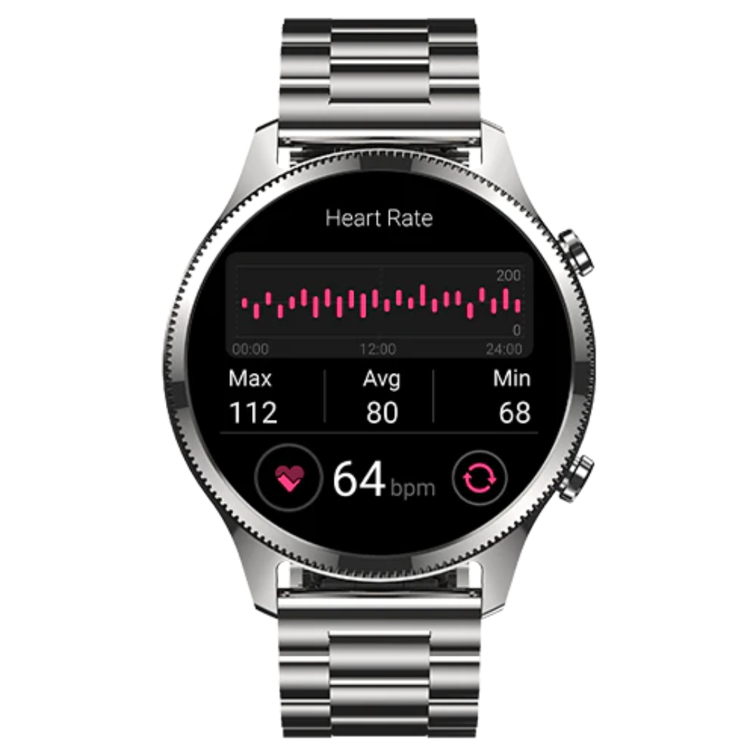 Noise Colorfit Halo Plus Amoled Metal Silver Chain - KRISHNA WATCH COMPANY