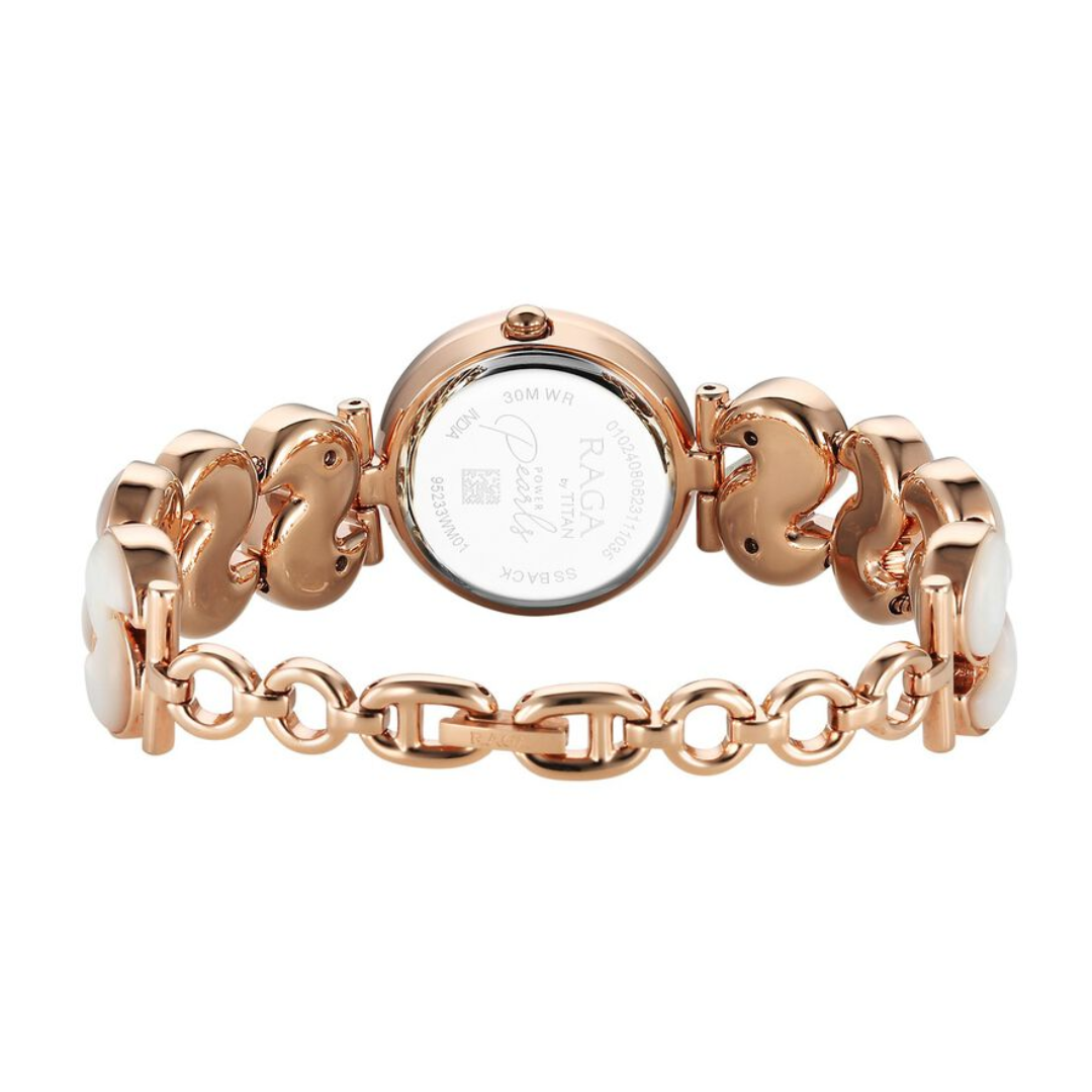 Titan Raga Power Pearls for Women - 95233WM01F - KRISHNA WATCH COMPANY