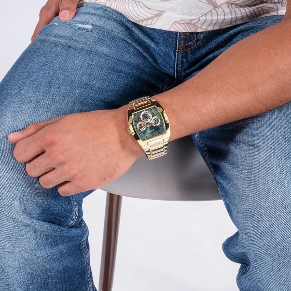 Guess Men's Gold Tone Multi-function Watch GW0456G3 - KRISHNA WATCH COMPANY